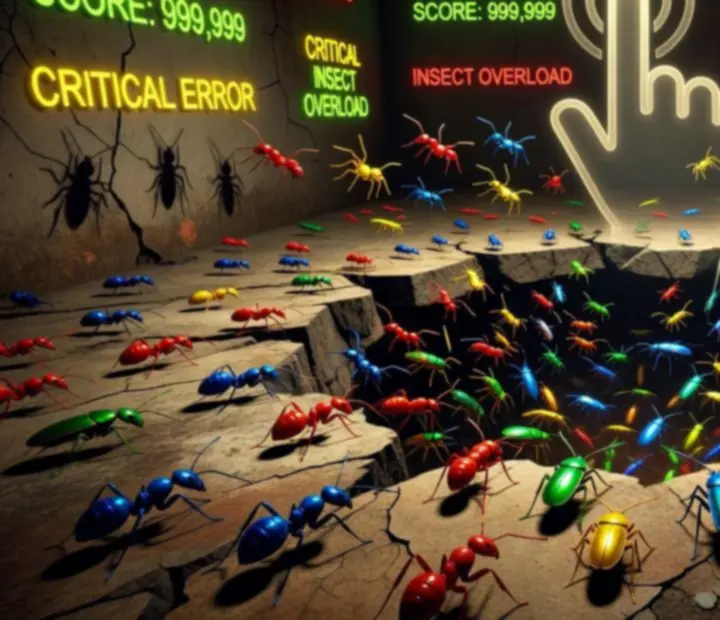SwarmHole: Bug Smash Arcade kaotikus rovarraj a központi lyuk körül